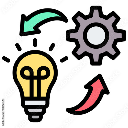 Implementation Outline Color Icon