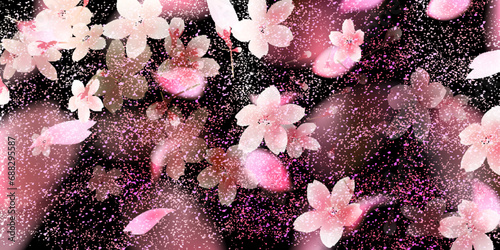 桜　春　和柄　背景	