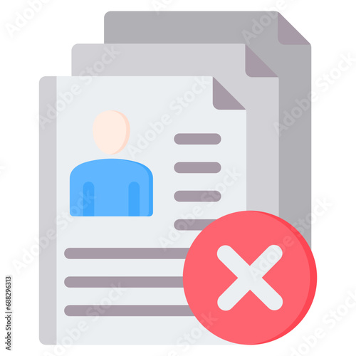 Rejected Flat Icon