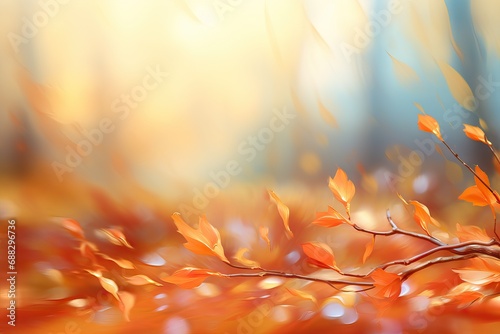 orange blurred background Autumn fall abstract yellow texture blur bokeh colours bright colourful nature wallpaper red forest light season vibrant park natural