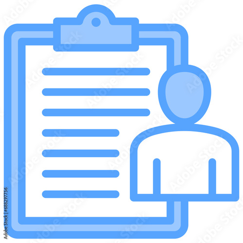 Curriculum Vitae Blue Icon