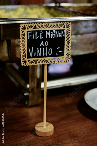 fillet with wine, restaurant menu with a table, restaurant menu board, restaurant menu design, menu sign, street sign, reception counter, reception desk