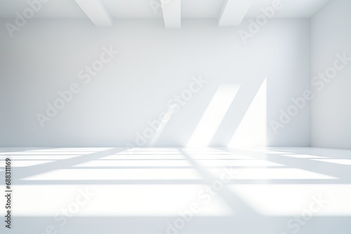 backdrop blurred product splay window shadows room Empty presentation background studio white Abstract shadow
