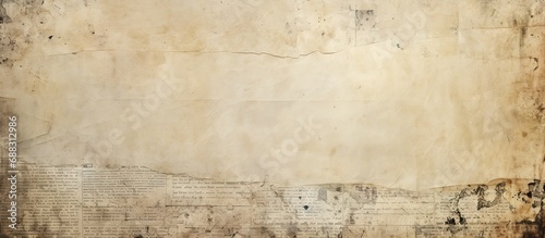 Aged paper texture with vintage writings photo