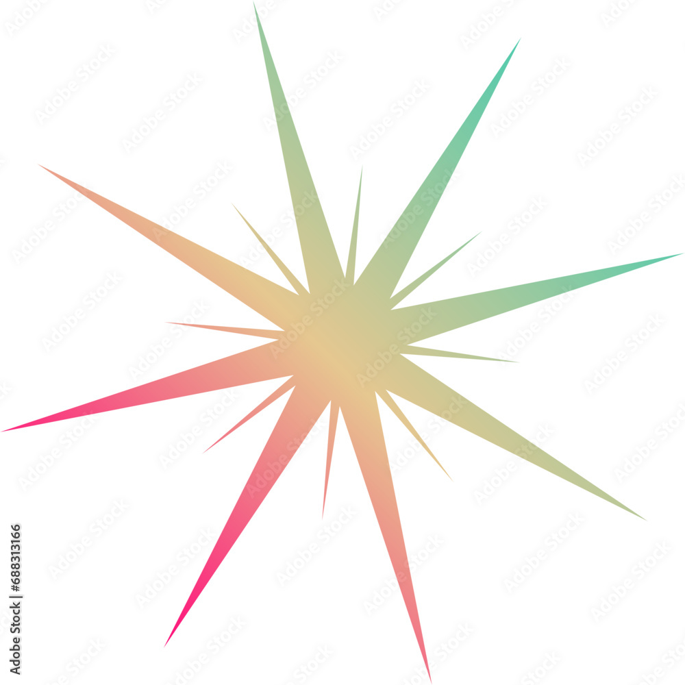 rainbow star shape brutalist abstract geometric style rainbow star shape brutalist abstract geometric style