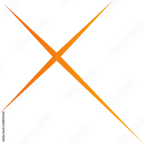 orange star shape brutalist abstract geometric style