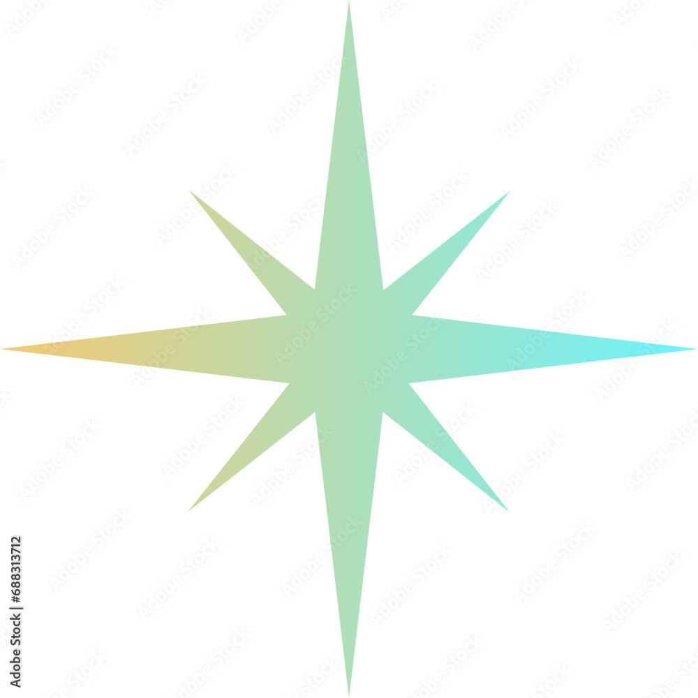 blue star shape brutalist abstract geometric style blue star shape brutalist abstract geometric style
