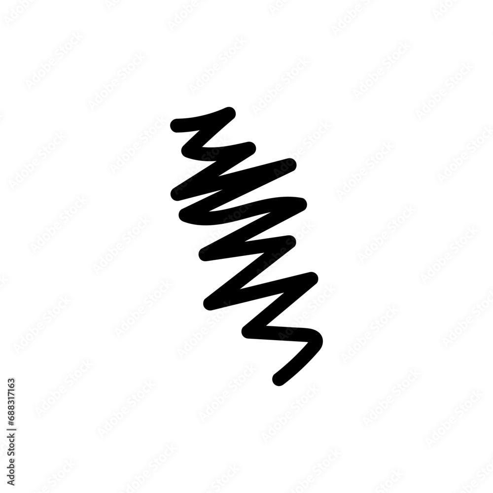 zigzag doodle line group for decoration zigzag doodle line group for decoration