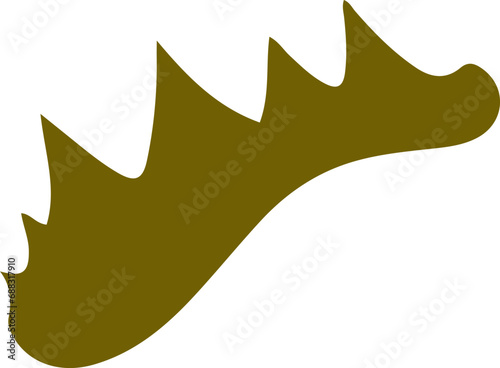 Ink blot shape vector illustration. Simple blotch silhouette design element
