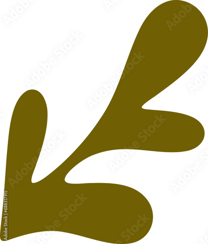 Ink blot shape vector illustration. Simple blotch silhouette design element