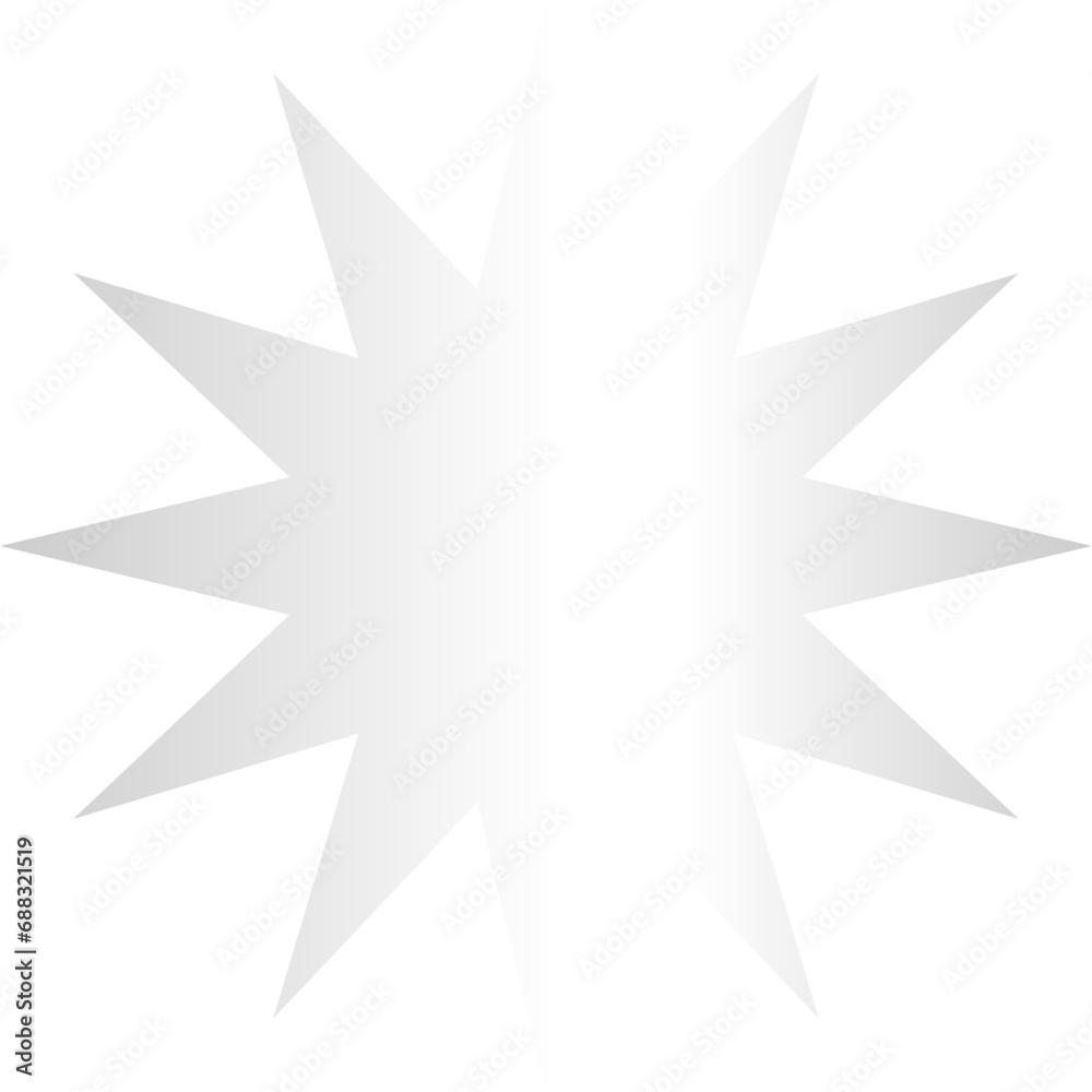 silver star shape brutalist abstract geometric style silver star shape brutalist abstract geometric style