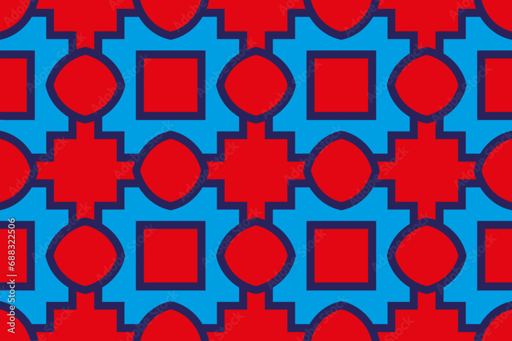 Obraz premium Pattern with abstract geometric style. Abstract geometric pattern. A seamless background.