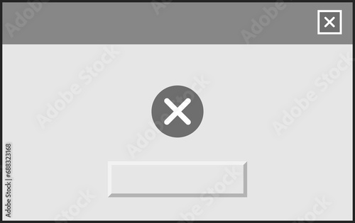 user interface warning message, pc dialog box