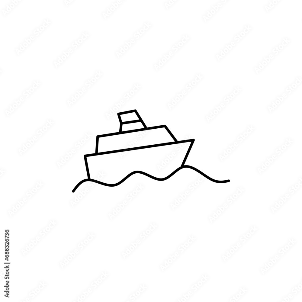 Ship Doodle Element Ship Doodle Element