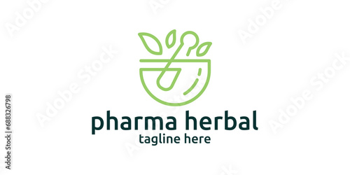 logo design for herbal medicine, health, medicine, organic.