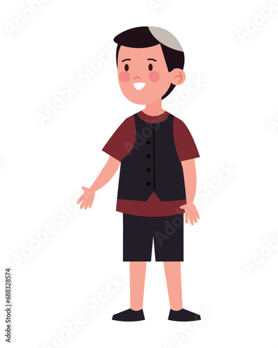 jewish boy happy