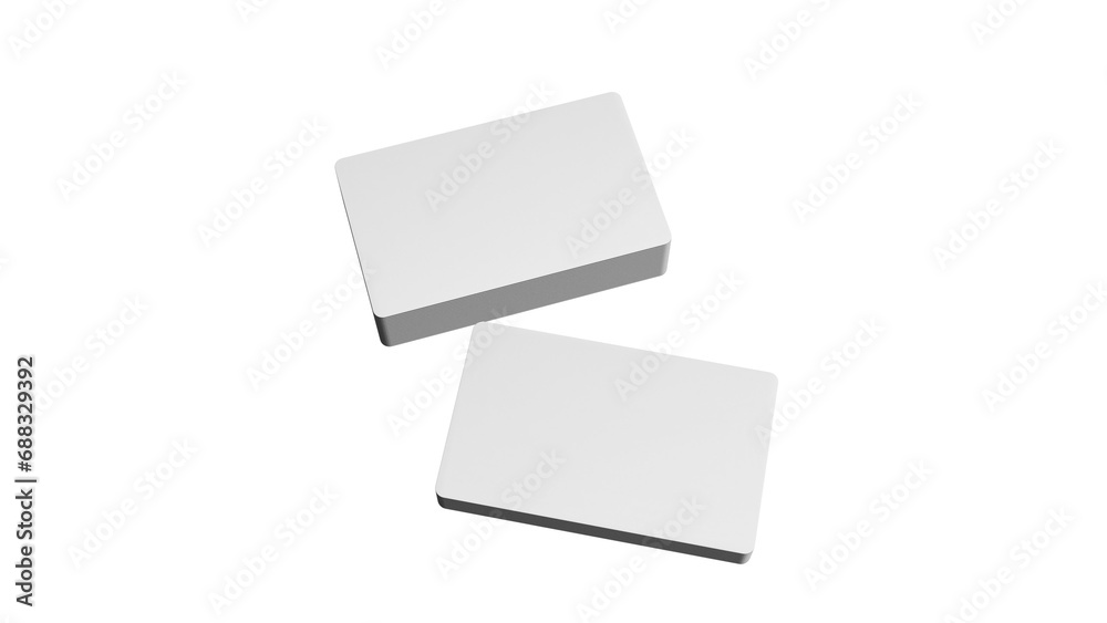3D rendered Business card mock up with front and back. Empty mockup for Presentation on isolated Light Grey background 3D rendered Business card mock up with front and back. Empty mockup for Presentation on isolated Light Grey background