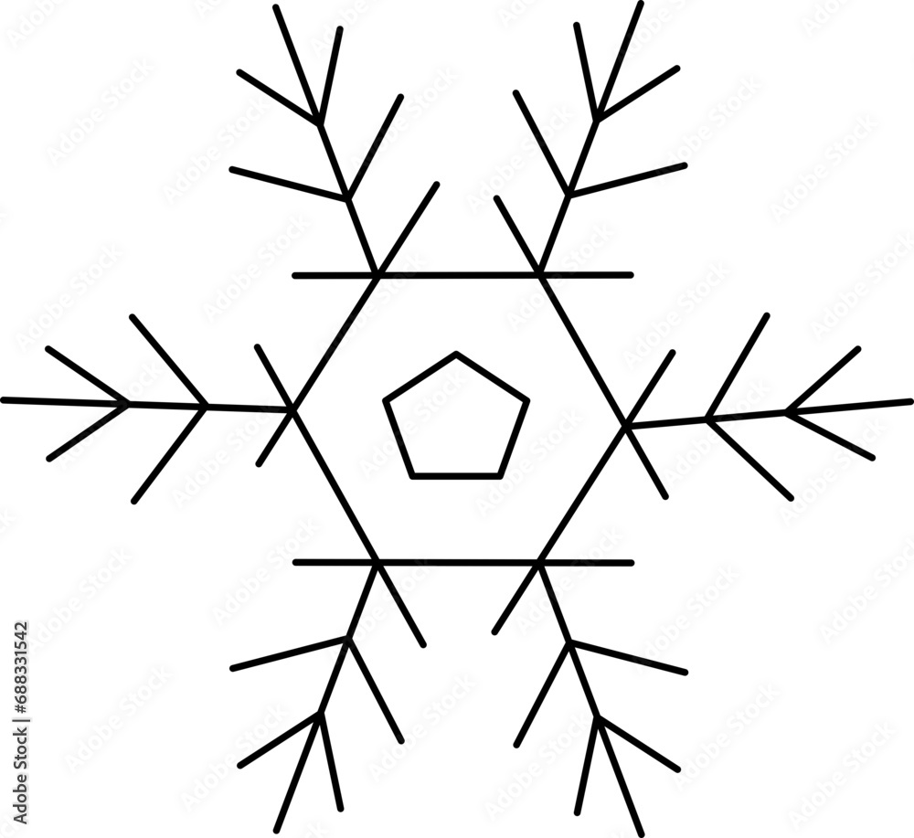 Christmas Snowflake Element