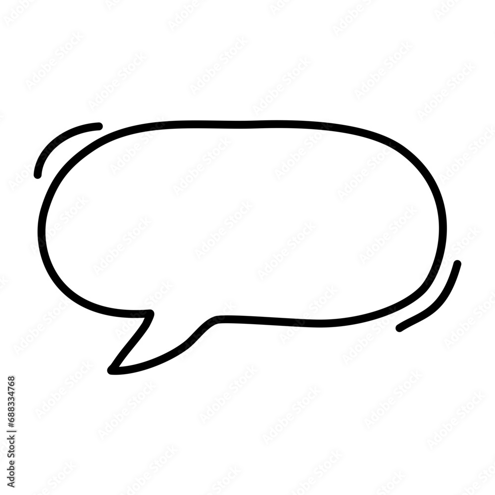 Doodle Speech bubble Element Doodle Speech bubble Element