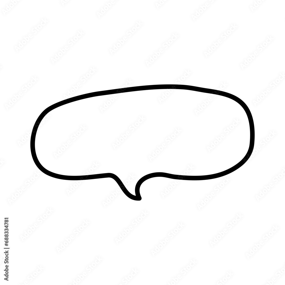 Doodle Speech bubble Element Doodle Speech bubble Element