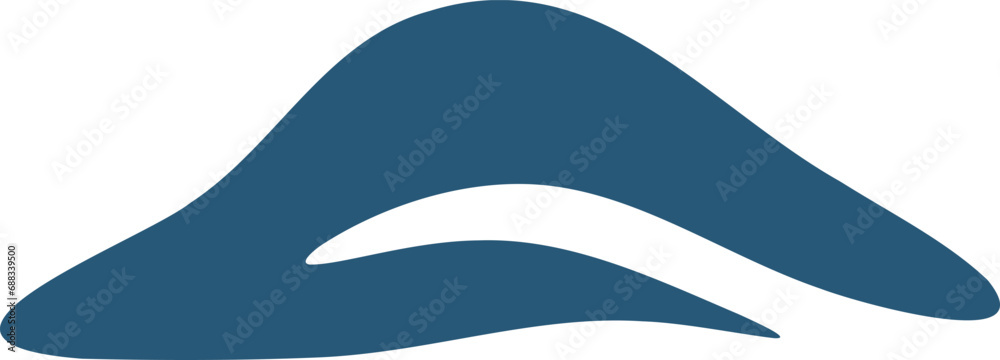 Snowdrift shape vector illustration. Abstract snowdrift silhouette and snow landscape design elements Snowdrift shape vector illustration. Abstract snowdrift silhouette and snow landscape design elements