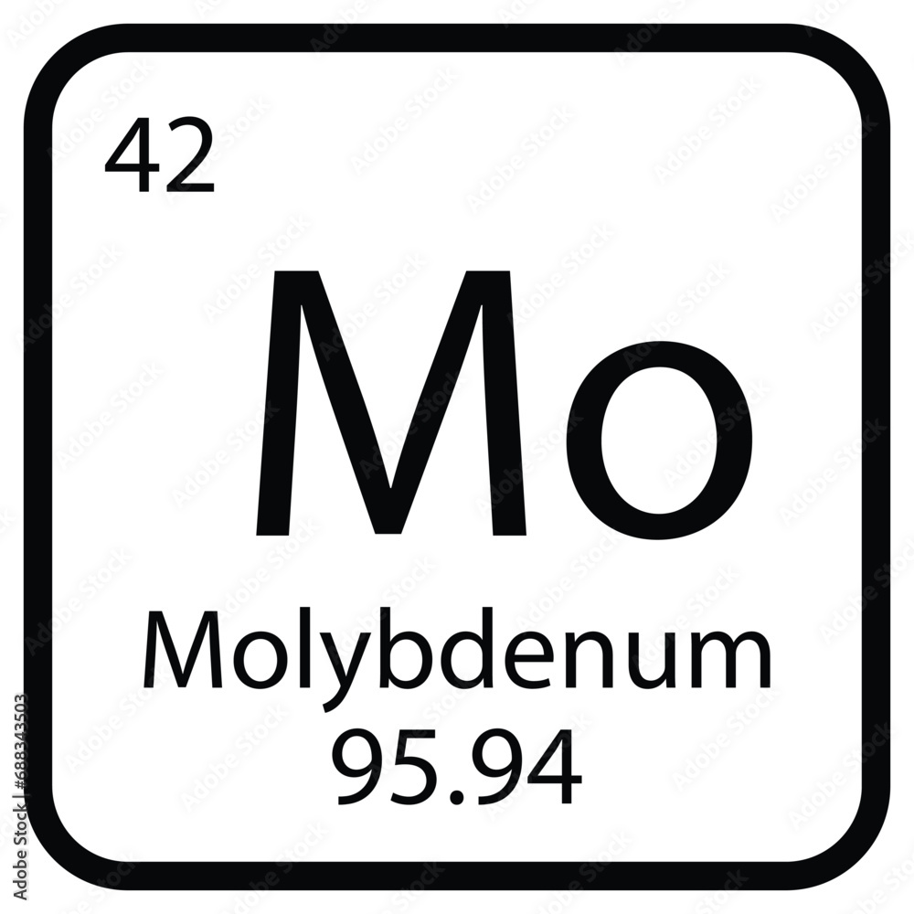 Molybdenum icon vektor