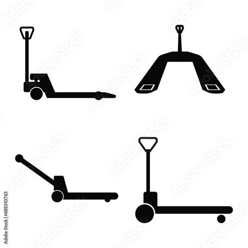 Hand pallet icon vector