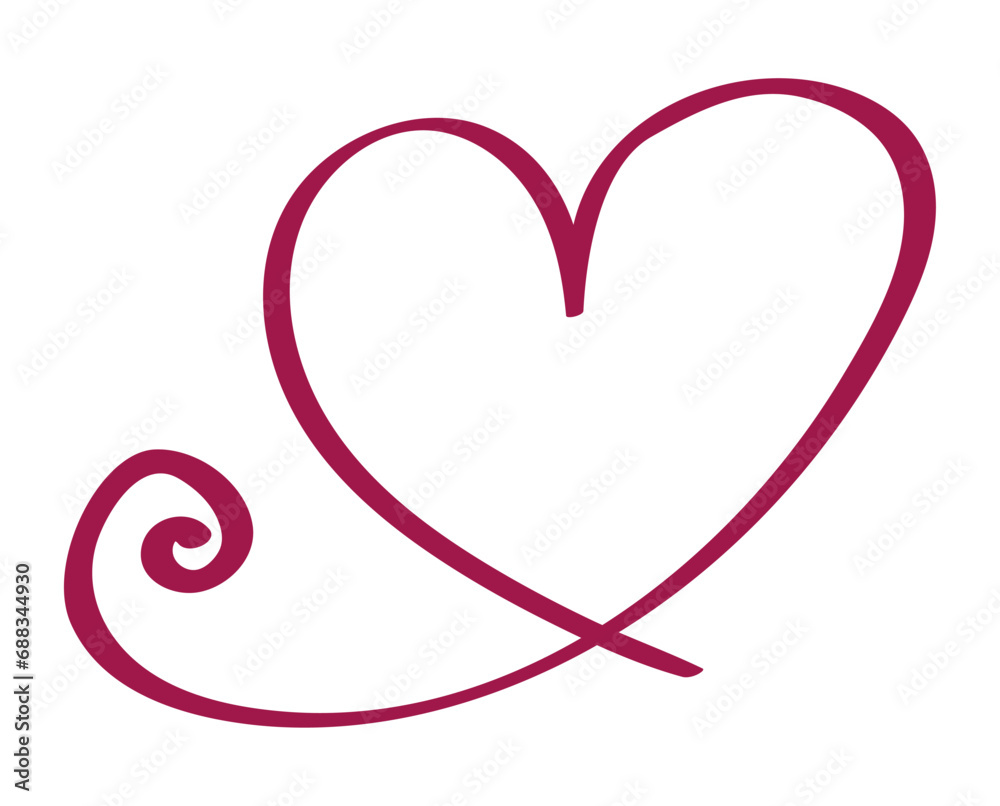 scribbled heart print scribbled heart print