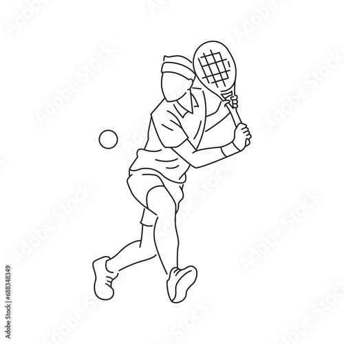 Tennis Player Sports Athlete Pose 2