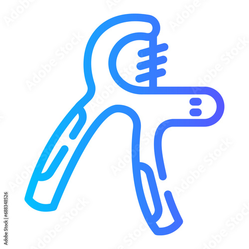 hand grip Line Gradient Icon