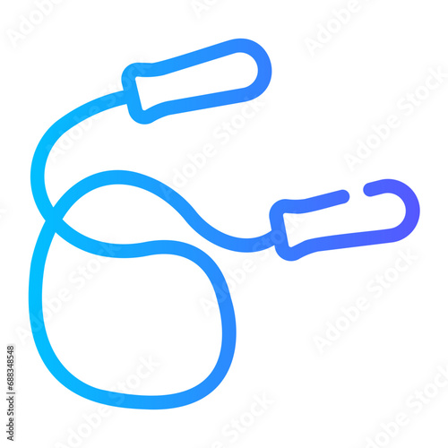 jumping rope Line Gradient Icon