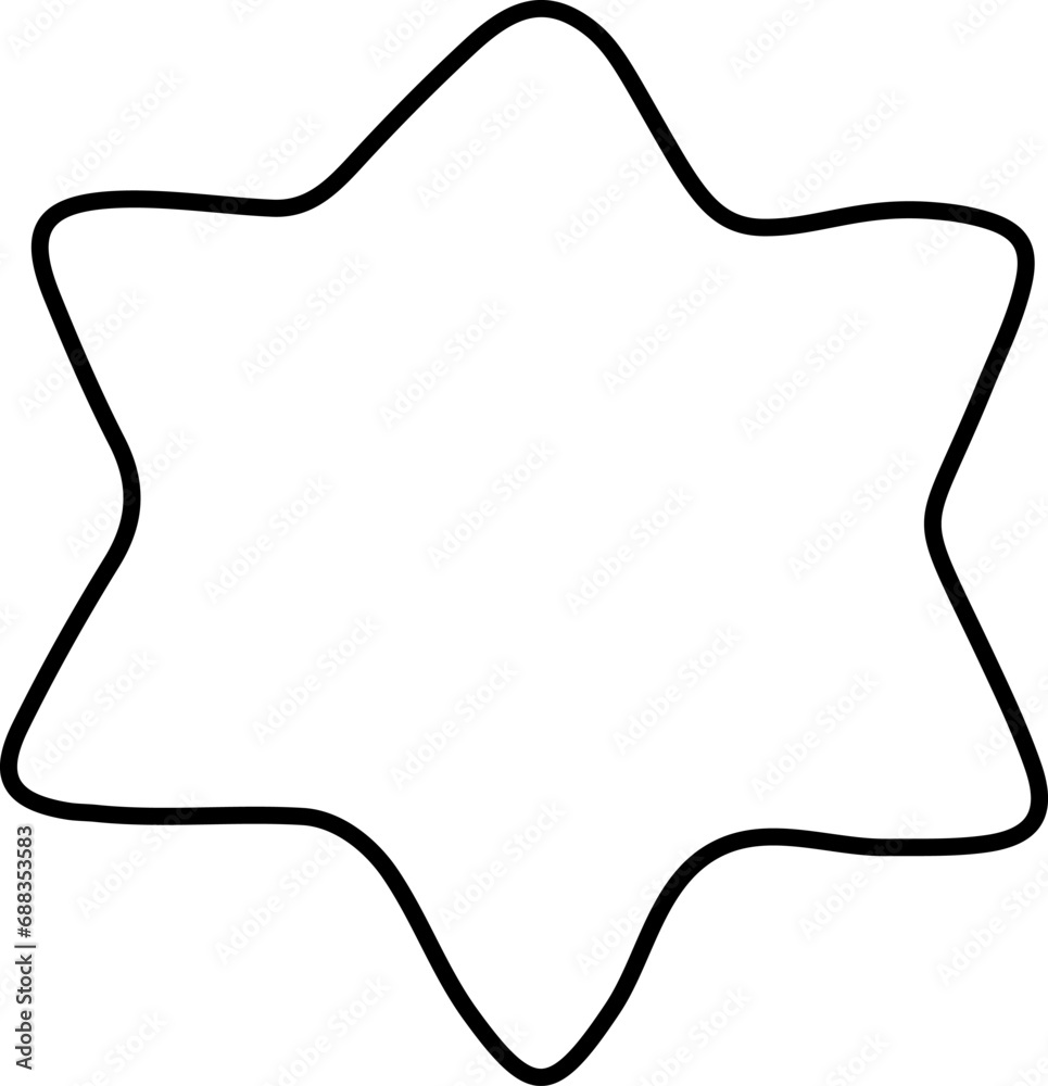 Abstract star shape vector illustration. Star outline design elements Abstract star shape vector illustration. Star outline design elements