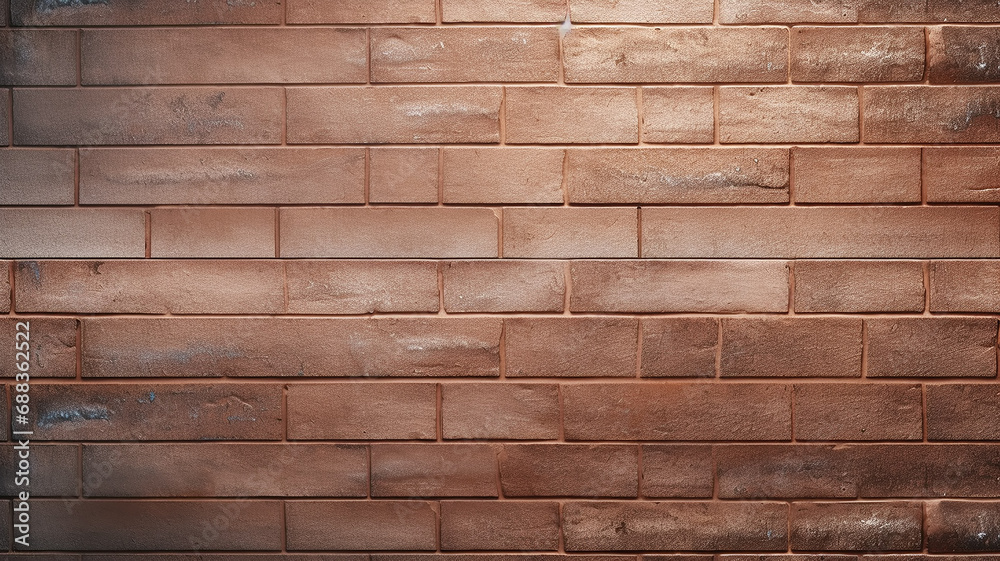 Obraz premium brick wall surface of copper metallic brown color