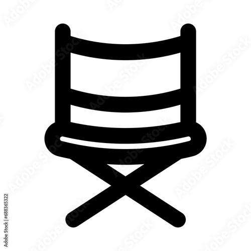 Camping Chair Line UI Icons