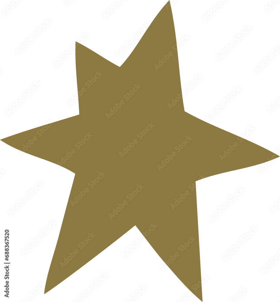 Abstract star shape vector illustration. Star silhouette design elements