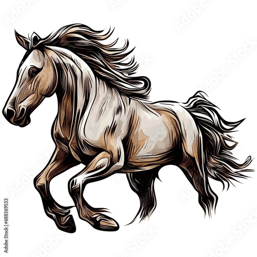 Horse picture  It s an animal illustration used in common applications