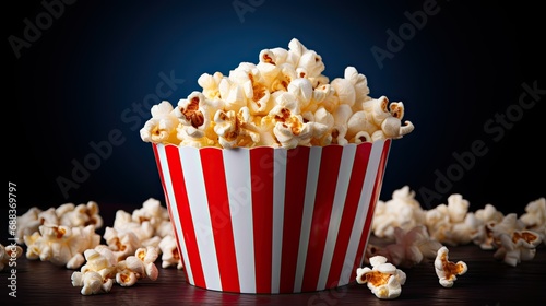 An appetizing cinema treat with buttery crunchy popcorn © lara
