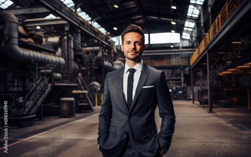 Businessman in a suit and a...