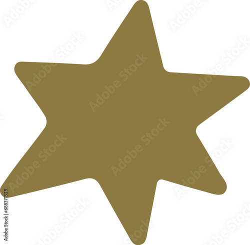 Abstract star shape vector illustration. Star silhouette design elements