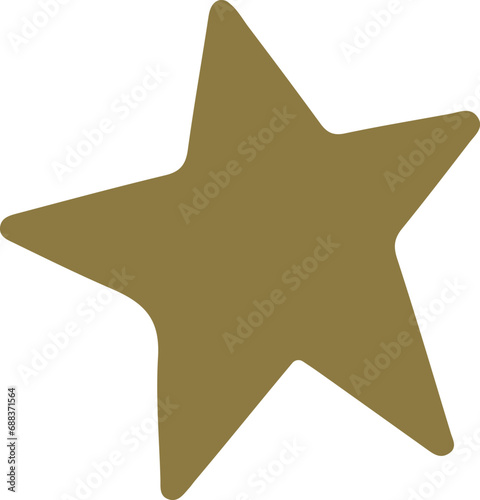 Abstract star shape vector illustration. Star silhouette design elements