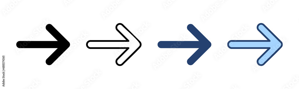 Arrow icon vector. Arrow sign and symbol for web design. Arrow icon vector. Arrow sign and symbol for web design.