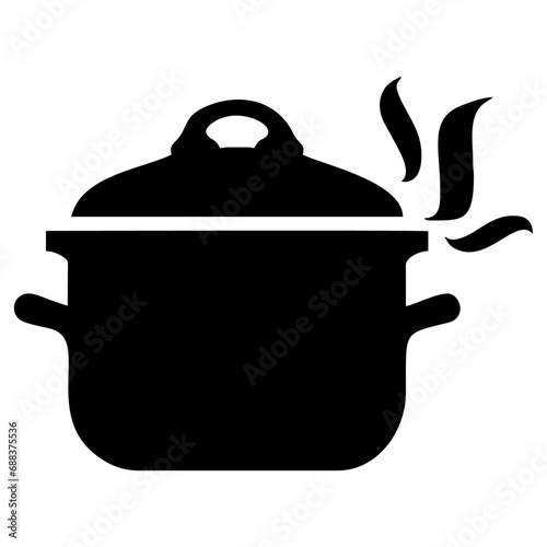 cooking pot isolated on white