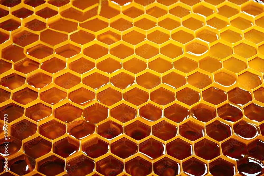 background honeycomb honey comb texture beehive bee beeswax closeup honeyed macro natural new - obrazy, fototapety, plakaty 