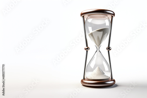 Hourglass isolated on white.