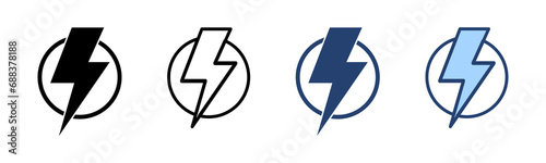 Free Download Lightning icon vector. electric sign and symbol. power icon. energy sign - GFXLoad