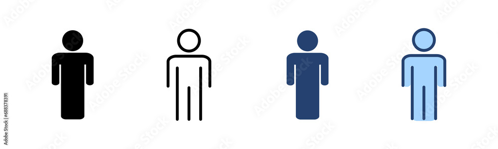 Man icon vector. male sign and symbol. human symbol
