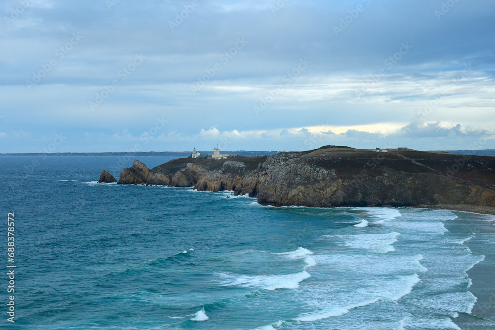 Joli paysage de mer sur la presqu'île de Crozon - Bretagne France