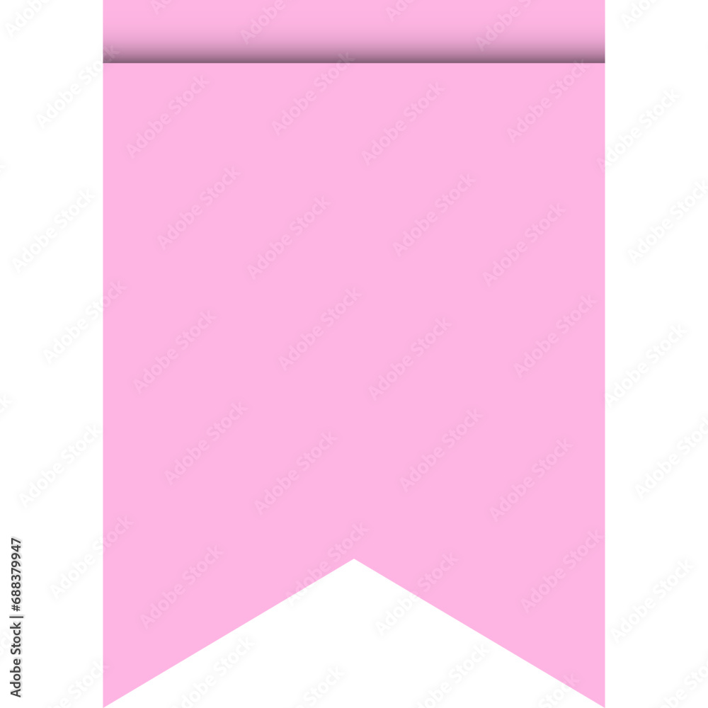 Pink flags for decoration or pennant isolated on white background. Pennant flag icon. Pink flags for decoration or pennant isolated on white background. Pennant flag icon.