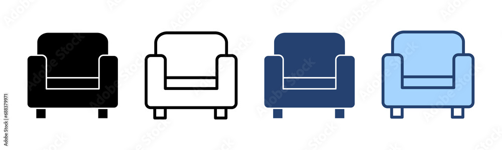 Sofa icon vector. sofa sign and symbol. furniture icon Sofa icon vector. sofa sign and symbol. furniture icon