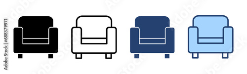 Sofa icon vector. sofa sign and symbol. furniture icon